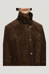 Hunter Suede Jacket — model side