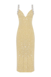Iara Crochet Flowers Midi Dress — packshot