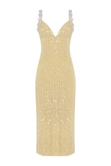Iara Crochet Flowers Midi Dress — packshot