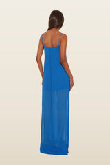 Indigo Dress — model back