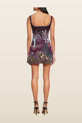 Indigo Meadow Dress — model back