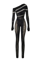 Ivy Long Rhinestone Jumpsuit — packshot