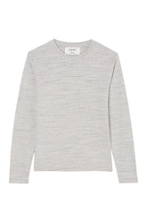 Japanese mouliné jersey long sleeve | grey mouliné — packshot