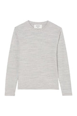 Japanese mouliné jersey long sleeve | grey mouliné — packshot