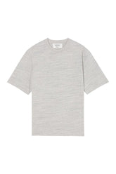 Japanese mouliné jersey t-shirt | grey mouliné — packshot