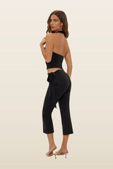 Jay Cowl Neck Top — model back