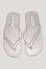 Jelly Flip Flop - Transparent — model front