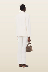 JIHA Shawl collar jacket — model back