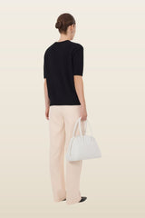 JODI Short sleeve cashmere cardigan — model back