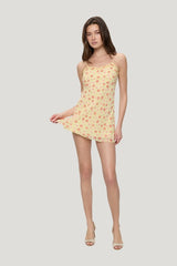 Josie Floral Mini Dress - Sparklers — model front
