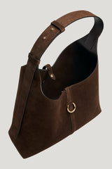 Kite Hobo Maxi - Chocolate Suede — model side