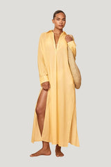 Kokomo Kaftan - Meyer Cotton Voile — model front