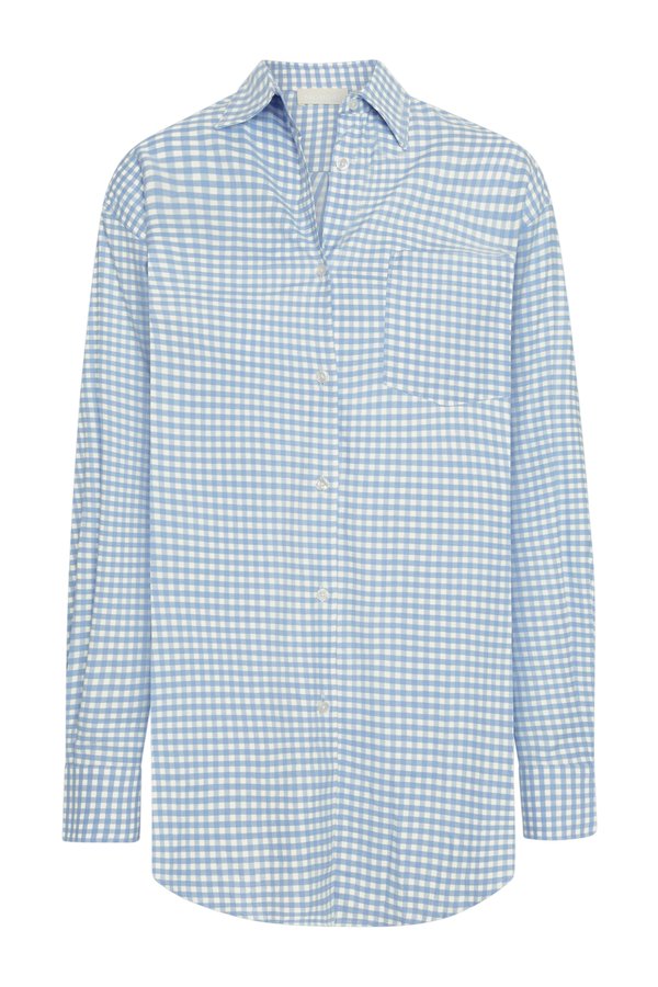 La Jolla Shirt - Sky Gingham — packshot
