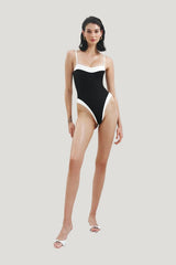 Late Checkout Swimsuit — model side