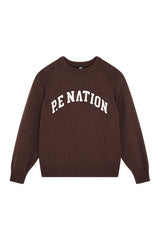 Legacy Knit Crew In Coffee — packshot