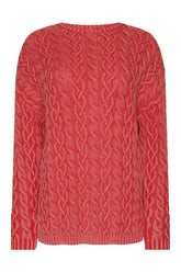 Lightweight Cable Sweater | Cayenne — packshot