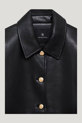 Luca Jacket - Black Recycled Leather — extra