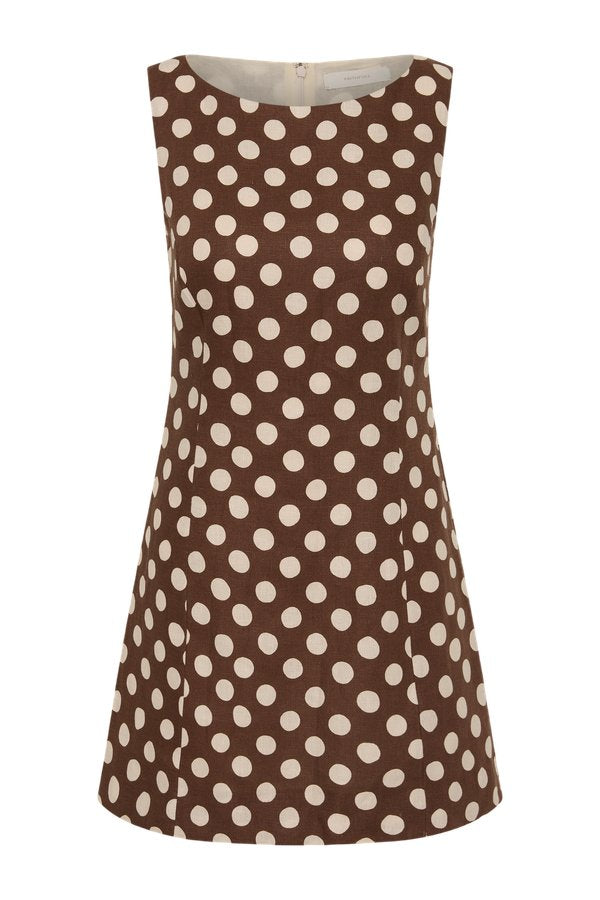 Lydie Mini Dress Cioccolato Dot — packshot