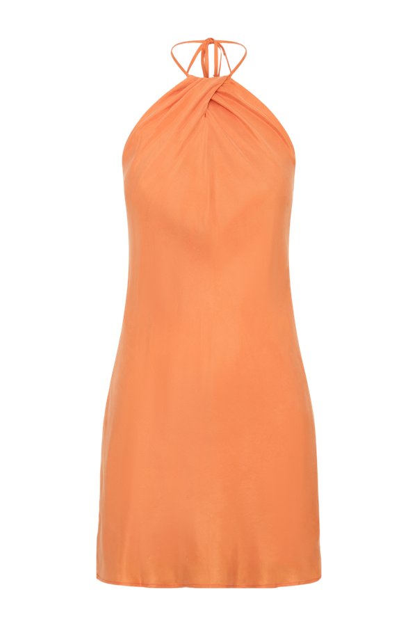 Maggie Cupro Halter Mini Dress — packshot