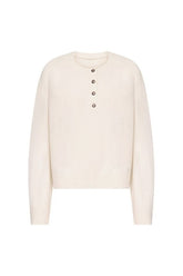 MALO Oversized henley sweater — packshot