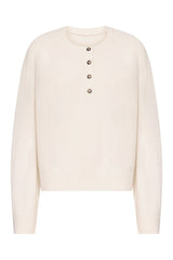 MALO Oversized henley sweater — packshot