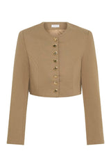 Marielle Button Up Cropped Jacket — packshot