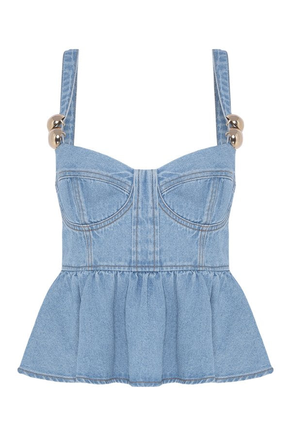Marina Denim Top — packshot