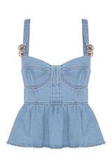 Marina Denim Top — packshot