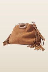 Miss M mini suede bag — model back