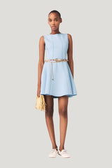 Skater dress with jewelled bows — model front