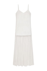 Taffeta and lace dress — packshot