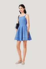 Short knit dress — model front