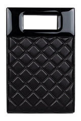 Micro Bella In Black Quilted Leather — packshot