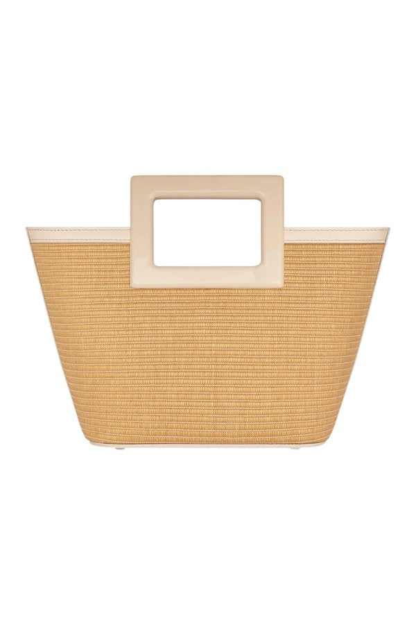 Micro Riviera In Raffia And Cream Leather — packshot