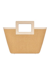 Micro Riviera In Raffia And Cream Leather — packshot