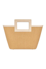 Micro Riviera In Raffia And Cream Leather — packshot