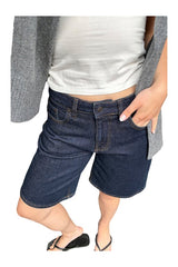 Mid Waist Loose Denim Shorts — packshot