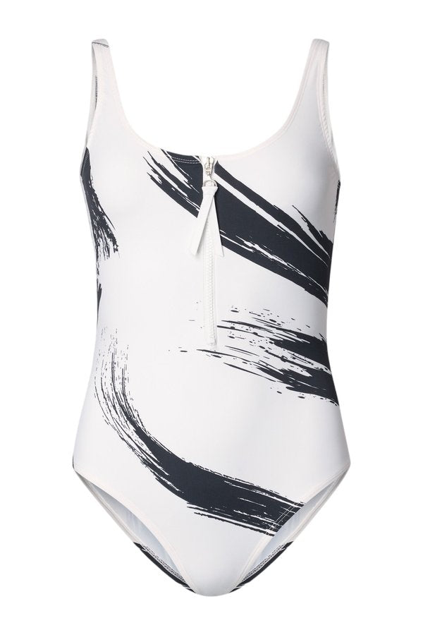 MINEA Printed zipped swimsuit — packshot