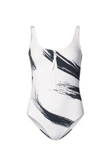 MINEA Printed zipped swimsuit — packshot