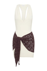 Mollie Mini Dress With Crochet Overlay — packshot
