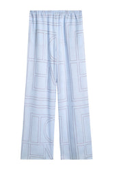 Monogram cotton-blend pj bottoms sky — packshot