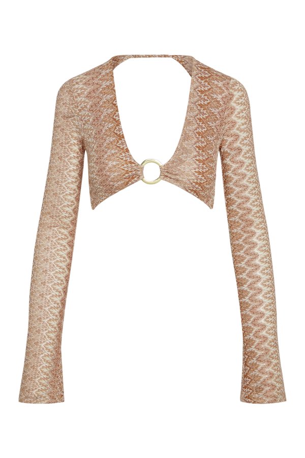 Montego Crop Top - Porto Cervo Gold — packshot