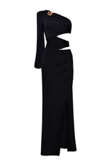 Moonlit Jersey One Sleeve Gown — packshot