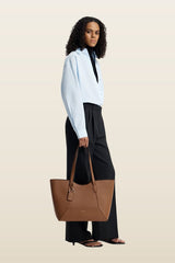 Mosaic Cabas - Hazelnut — model back