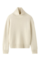 Nola Turtleneck Sweater, vanilla — packshot