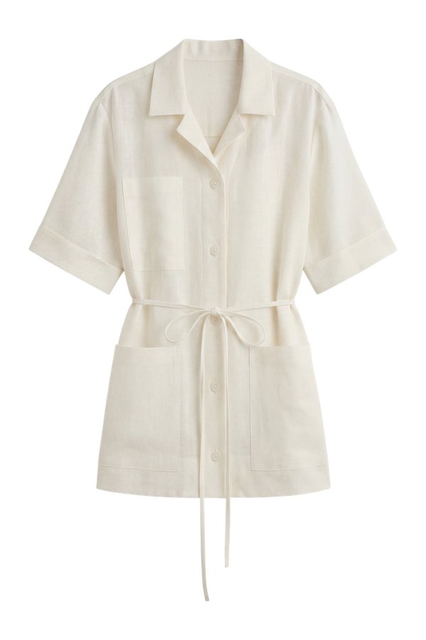 Noosa Mini Tee Dress - Natural — packshot