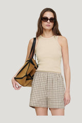 Herve - Tank top - Creme — model side