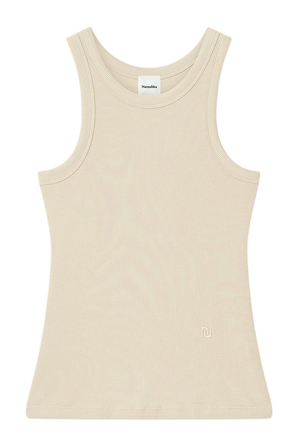 Herve - Tank top - Creme — packshot