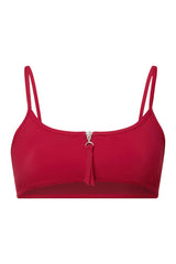 OLGA TOP Zipped bikini top — packshot