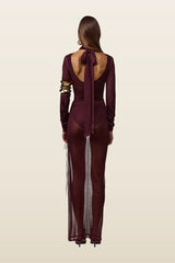 Open Back Knit Bodysuit (Merlot) — carry 4